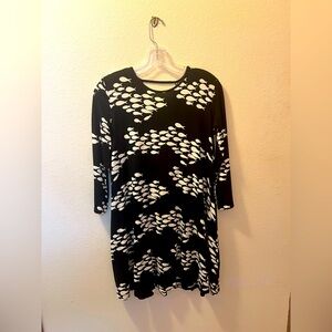 Fighting Eel / Ava Sky NWT Dress Yumiko in Black Fish S